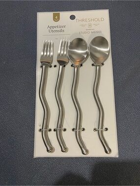 Appetizer Utensils Set - Threshold designed with Studio McGee, NEW 4 Pieces